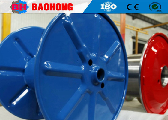 Drum Logam Baja Lapisan Tunggal Punching Bobbin Untuk Kawat Kabel