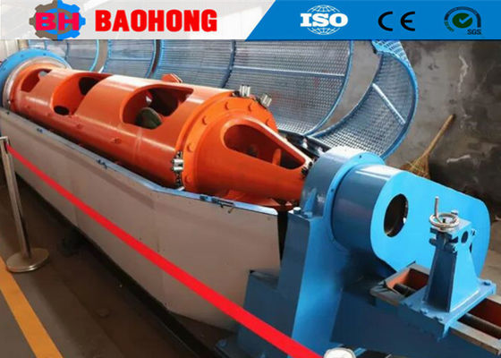 Peralatan Pembuatan Kabel Kawat Tembaga Tubular Stranding Machine Dengan Back Twisting