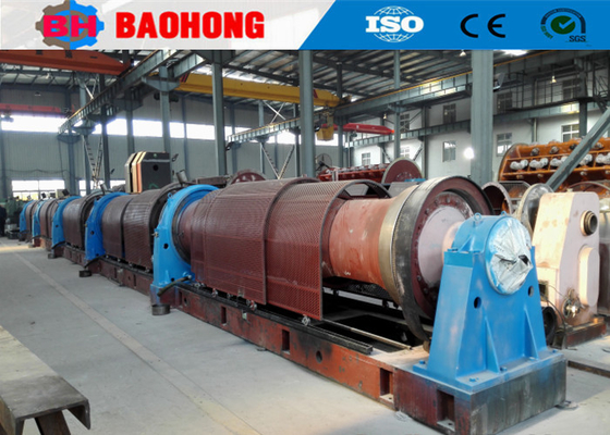 Mesin Tubular Stranding Konduktor Tembaga 630mm Dengan Kandang Anil