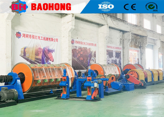 ACSR / AAC / ABC High Section Cable Stranding Machine Mesin Memutar Jenis Bingkai Kaku