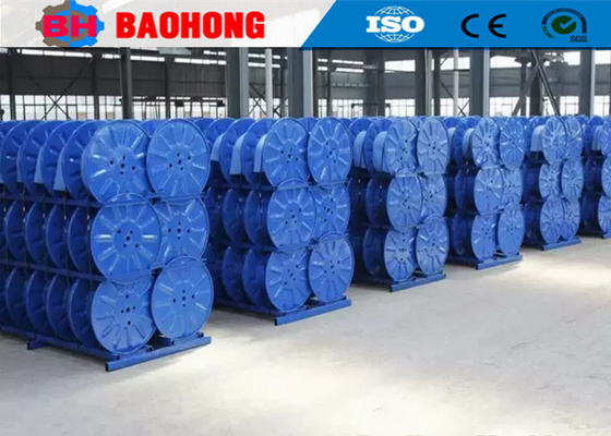 Gulungan Kabel Baja Bergelombang Bobbin Stranding Machine Untuk Pipa Lapisan Tunggal