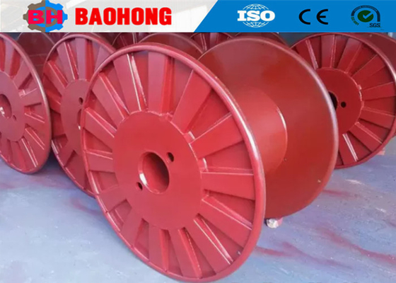 Gulungan Kabel Industri Baja, Kabel Spool Reel Dengan Single Wall Rimmed Flange