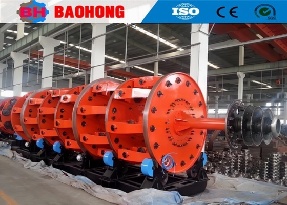 Mesin Pembuat Kabel Otomatis Tipe Planetary 75kw Untuk Kawat Baja / Cu / Al