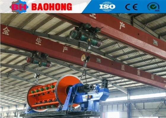 Mesin Stranding Konduktor Kawat Tembaga 1+6+12 Kaku Berkecepatan Tinggi