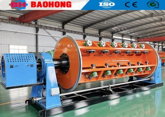 Kawat dan Kabel Lantai Memuat Jenis Rigid Stranding Machine Dengan 710mm Bobbin