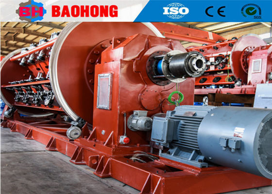 Kawat dan Kabel Lantai Memuat Jenis Rigid Stranding Machine Dengan 710mm Bobbin