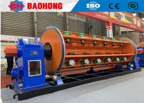 Kawat dan Kabel Lantai Memuat Jenis Rigid Stranding Machine Dengan 710mm Bobbin