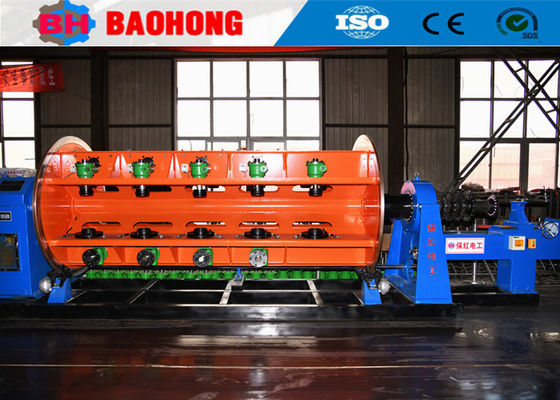 DIN 4639 PLC Steel Rigid type Wire and Cable Stranding Machine 62.3m / Min