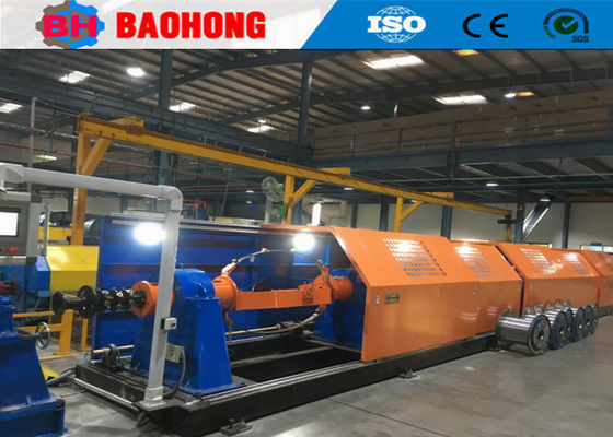 Kawat Tembaga Skip Type Stranding Machine Steel Dan Carbon Bow Power Saving
