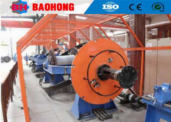 Kabel Tembaga Dan Kawat Baja Jenis Lewati Stranding Machine Galvanized Steel Strand
