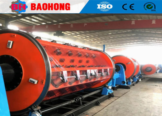 PLC Wire Cable Rigid Stranding Machine Dengan Reel 710mm 69m / Min