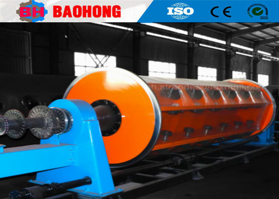 Aluminium Copper Wire Rigid Frame Mesin Stranding 2500mm Pitch