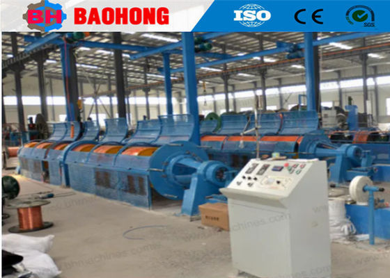 Peralatan Pembuatan Kabel Kawat Tembaga Tubular Stranding Machine Dengan Back Twisting
