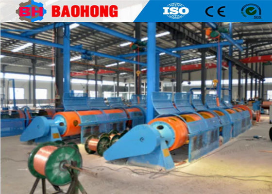 Steel Wire Rope Tubular Stranding / Mesin Pembuat Kabel Dengan Rem Pneumatik