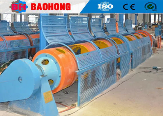 Steel Wire Rope Tubular Stranding / Mesin Pembuat Kabel Dengan Rem Pneumatik