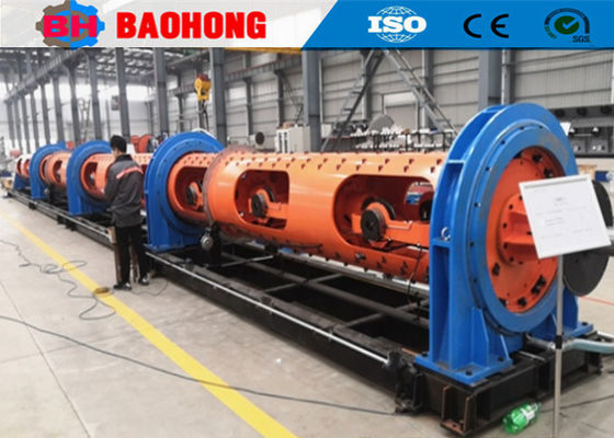 500 mm Bobbins Steel Wire Rope Tubular Stranding Machine Kecepatan Tinggi