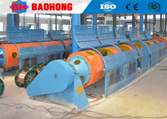 1250mm Bobbin 7 Wire Tubular Stranding Machine Untuk ACSR