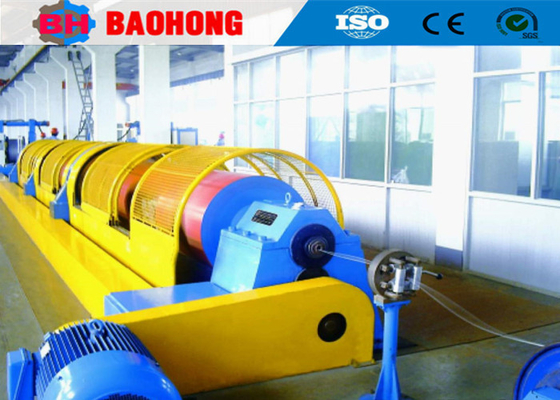 OD 7mm Kabel Listrik Tubular Stranding Machine Pneumatical Clamping