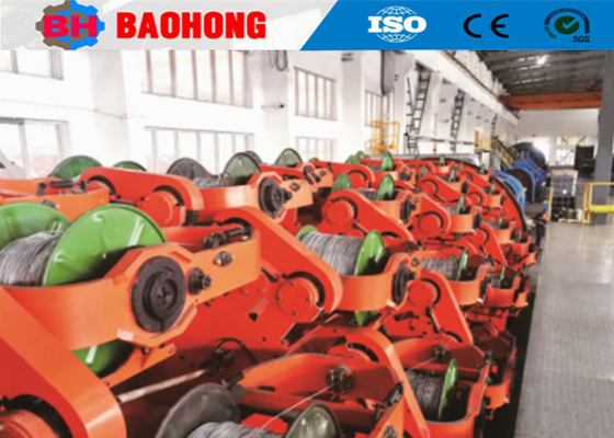 Mesin Twister Kabel Aluminium Tembaga Dengan Armouring Kawat Baja