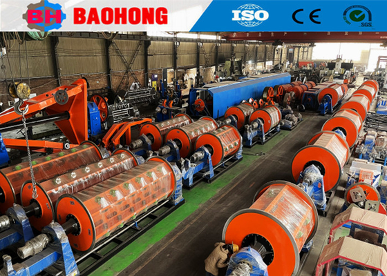 ISO 630 PLC Frame Rigid Stranding Machine Untuk Kawat Tembaga