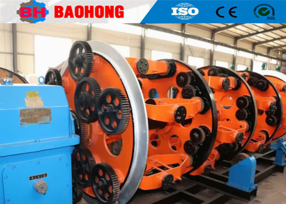 Mesin Baja Armour Tape Kecepatan Tinggi 42 + 42 Armoring Wire Planetary