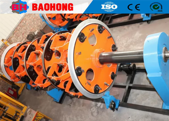 42 + 42/500 Steel Wire Cable Armouring Machine Jenis Gear Planetary